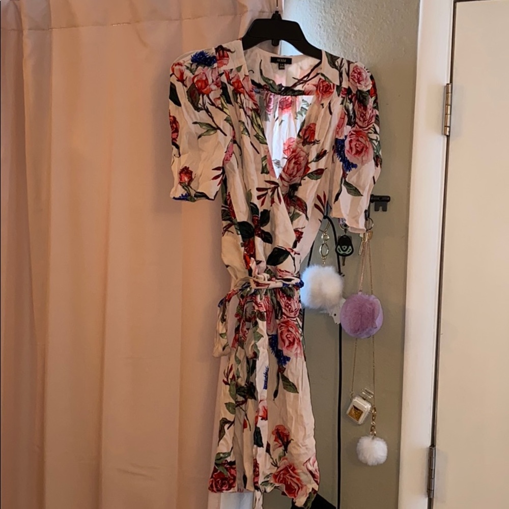 Floral wrap dress